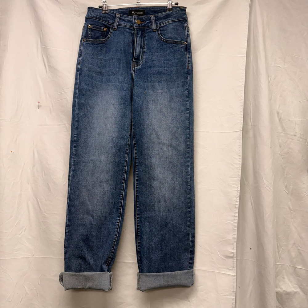 Women's ALISON SHERI Blue Straight Leg Jeans S/P